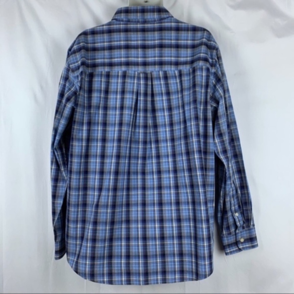 Chaps men's blue long sleeve button down shirt, XL - Picture 3 of 8